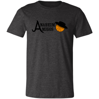 Anaheim Amigos T-shirt Premium ABA Basketball color Dark Grey