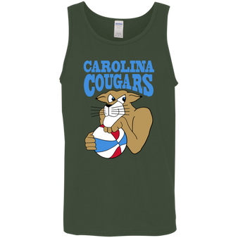 Carolina Cougars Tank Top Classic ABA Basketball color Forest Green