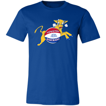 Houston Mavericks T-shirt Premium ABA Basketball color Royal Blue