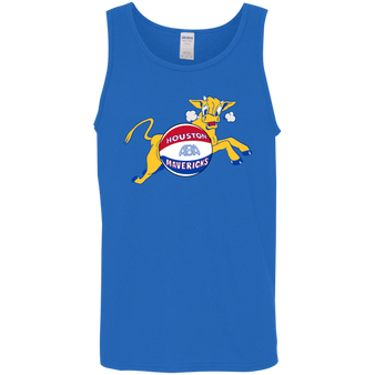 Houston Mavericks Tank Top Classic ABA Basketball color Royal Blue