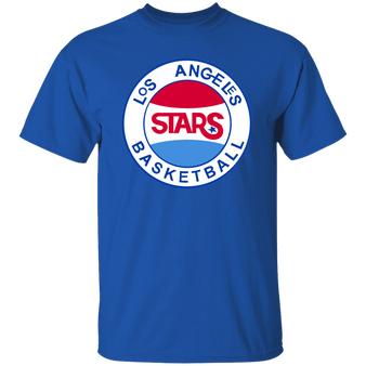 Los Angeles Stars T-shirt Classic ABA Basketball color Royal Blue