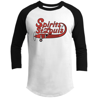 St. Louis Spirits Raglan Shirt Franchise ABA Basketball color White/Black