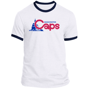 Washington Caps T-shirt Rarified Ringer ABA Basketball color White/Navy