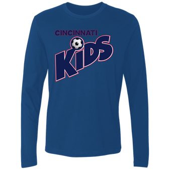 Cincinnati Kids Long Sleeve Shirt Legend MISL Soccer color Royal Blue