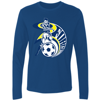 Cleveland Force Long Sleeve Shirt Legend MISL Soccer color Royal Blue