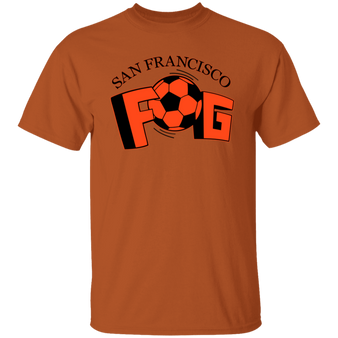 San Francisco Fog T-shirt Classic MISL Soccer color Texas Orange