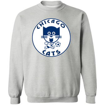 Chicago Cats Sweatshirt Classic Crewneck ASL Soccer color Sport Grey