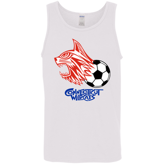 Connecticut Wildcats Tank Top Classic ASL Soccer color White