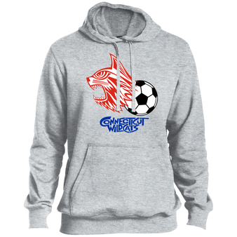 Connecticut Wildcats Hoodie Pullover Legacy ASL Soccer color Athletic Heather Grey