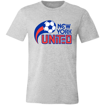 New York United T-shirt Premium ASL Soccer color Athletic Heather Grey