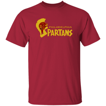 Philadelphia Spartans T-shirt Classic ASL Soccer color Cardinal Red