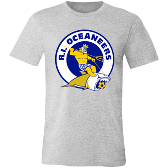 Rhode Island Oceaneers T-shirt Premium ASL Soccer color Athletic Heather Grey