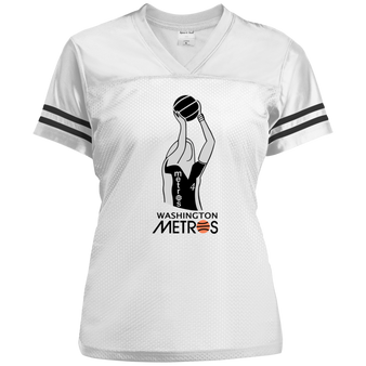 Washington Metros WBL Basketball Womens Replica Jersey color White/Black