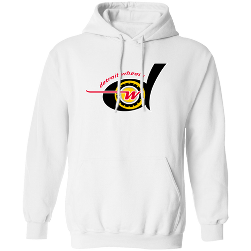 Detroit Wheels Hoodie Pullover Classic WFL Football Team color White