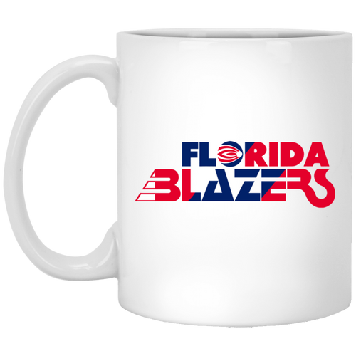 Florida Blazers Mug 11 oz. White Glossy Ceramic WFL Football Team