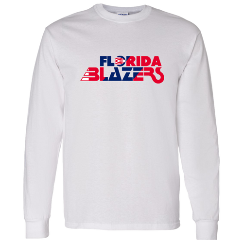 Florida Blazers Long Sleeve Shirt Classic WFL Football Team color White