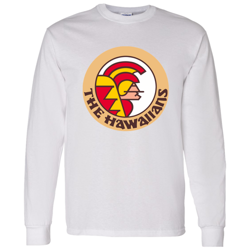 Hawaii Hawaiians Long Sleeve Shirt Classic WFL Football Team color White