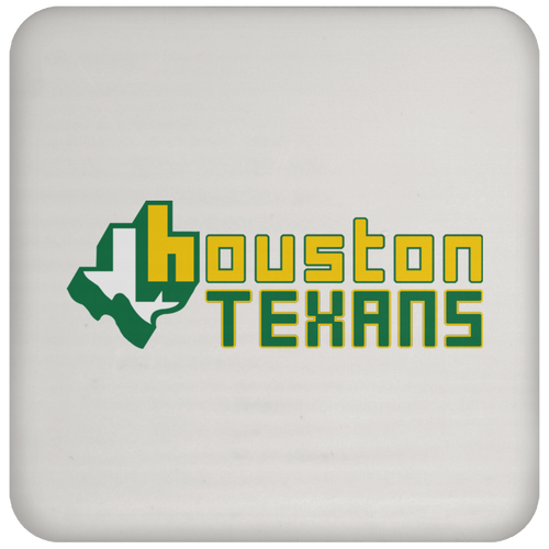 Houston Texans Drink Coaster WFL Football Team color White
