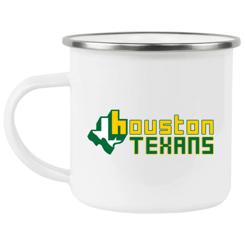 Houston Texans Camping Mug 12 oz. Enamel WFL Football Team