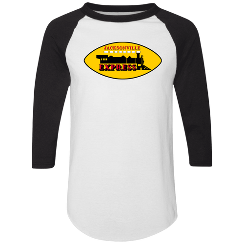 Jacksonville Express Raglan Shirt Colorblock WFL Football Team color White/Black