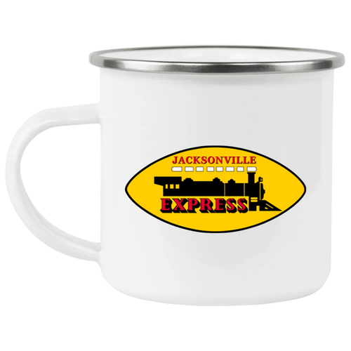 Jacksonville Express Camping Mug 12 oz. Enamel | WFL Football Team