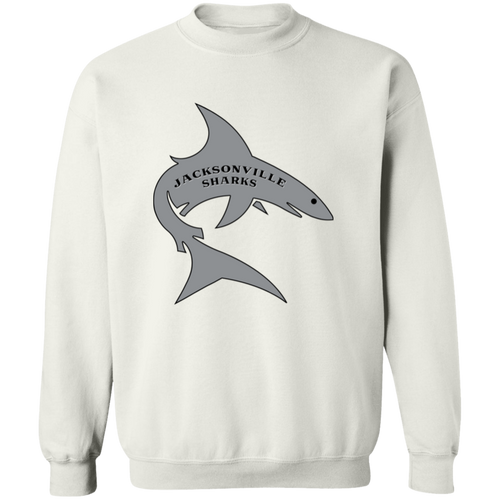 Jacksonville Sharks Sweatshirt Crewneck Pullover WFL Football Team color White