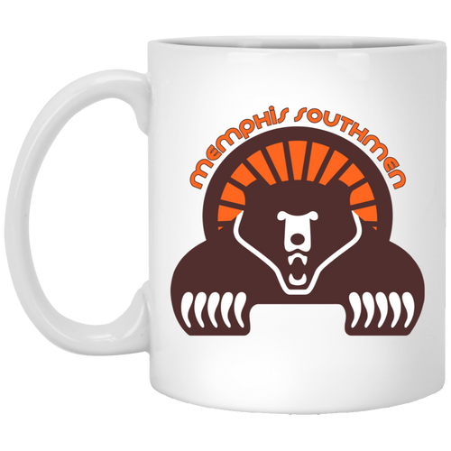 Memphis Southmen Mug 11 oz. White Glossy Ceramic | WFL Football Team