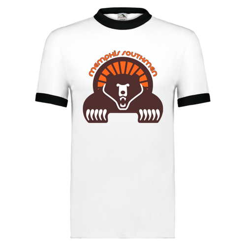 Memphis Southmen Ringer T-shirt WFL Football Team color White/Black
