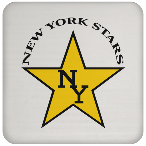New York Stars Drink Coaster WFL Football Team color White