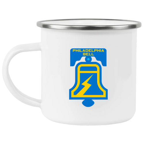 Philadelphia Bell Camping Mug 12 oz. Enamel WFL Football Team