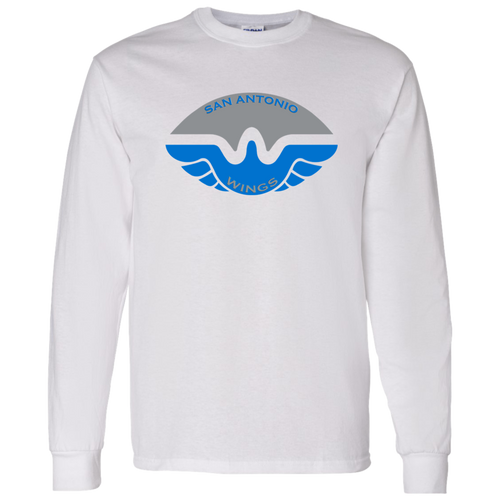 San Antonio Wings Long Sleeve Shirt Classic WFL Football Team color White