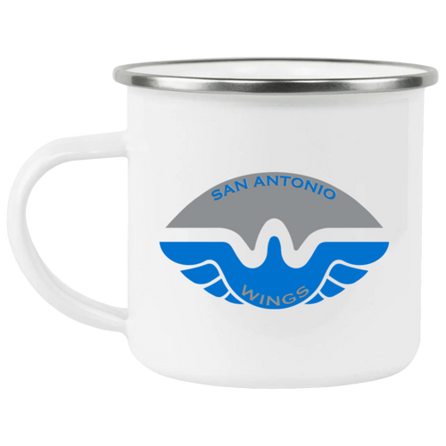 San Antonio Wings Camping Mug 12 oz. Enamel WFL Football Team