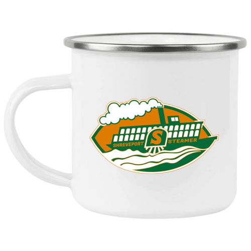 Shreveport Steamer Camping Mug 12 oz. Enamel WFL Football Team