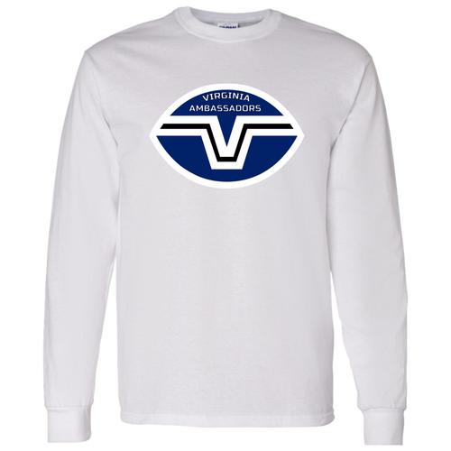 Virginia Ambassadors Long Sleeve Shirt Classic WFL Football Team color White