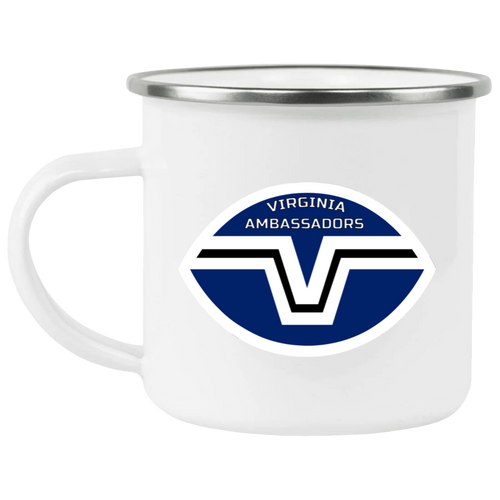 Virginia Ambassadors Camping Mug 12 oz. Enamel WFL Football Team