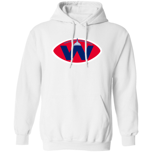 Washington Ambassadors Hoodie Pullover Classic WFL Football Team color White