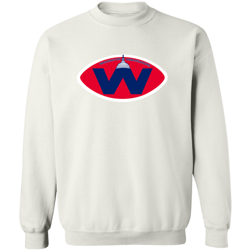 Washington Ambassadors Sweatshirt Crewneck Pullover WFL Football Team color White