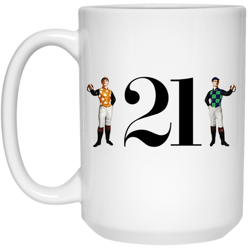 21 Club White Drink Mug New York City Nightclub Merch