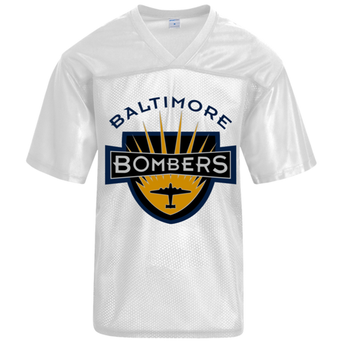Baltimore Bombers Replica Mesh Jersey NFL Football Team color White