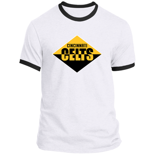 Cincinnati Celts Ringer T-shirt Cotton NFL Football Team color White/Black