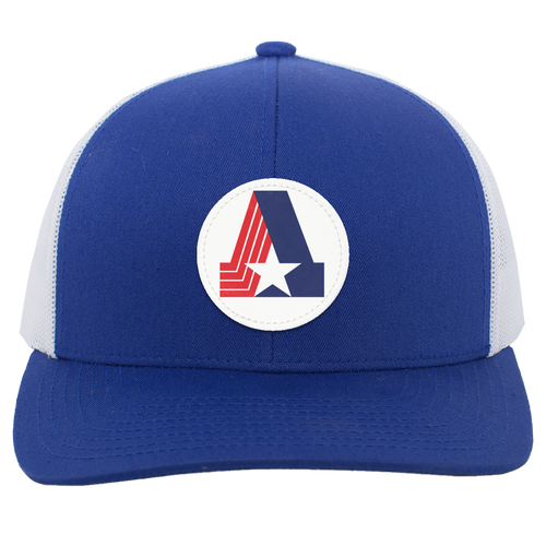 Birmingham Americans Trucker Cap Snapback WFL Football Team Headwear color Royal Blue/White