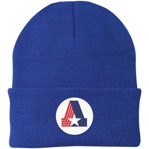 Birmingham Americans Knit Beanie WFL Football Team Headwear color Royal Blue