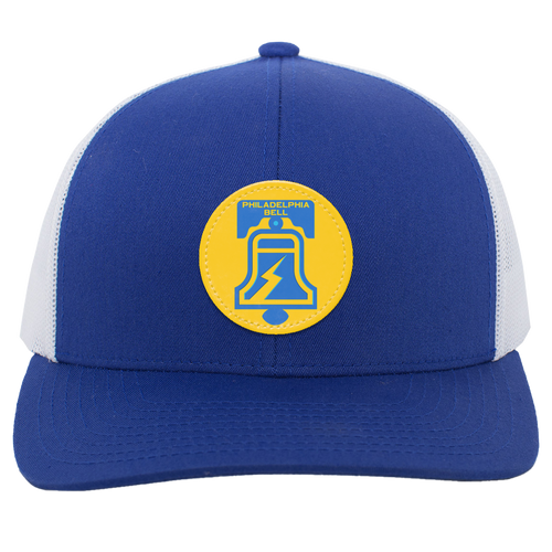 Philadelphia Bell Trucker Cap Snapback WFL Football Team Headwear color Royal Blue/White