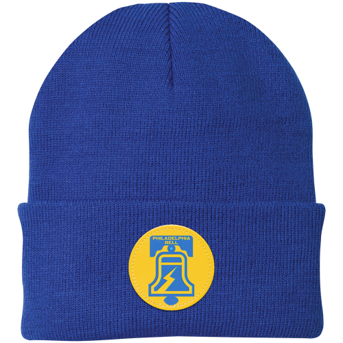 Philadelphia Bell Knit Beanie WFL Football Team Headwear color Royal Blue