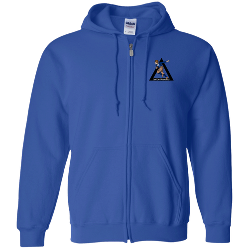Dayton Triangles Full Zip Hoodie NFL Football Team color Royal Blue