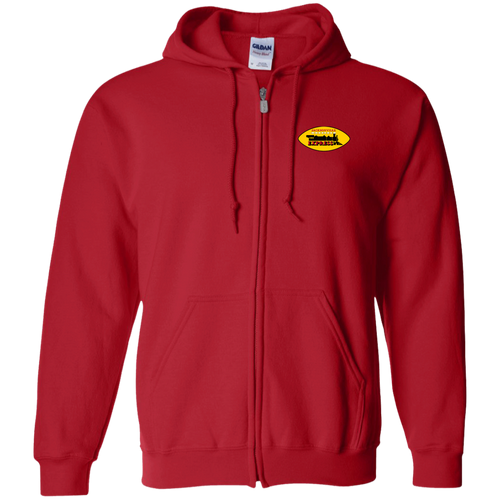 Jacksonville Express Full Zip Hoodie WFL Football Team color Red