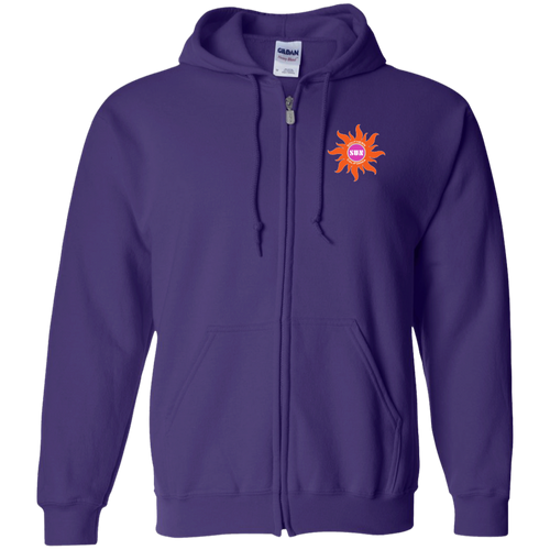 Southern California Sun Full Zip Hoodie WFL Football Team color Purple