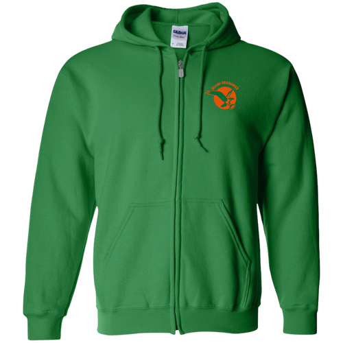 Miami Seahawks Full Zip Hoodie AAFC Football Team color Irish Green