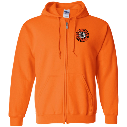 Baltimore Black Sox Full Zip Hoodie Negro Leagues Baseball Team color Orange