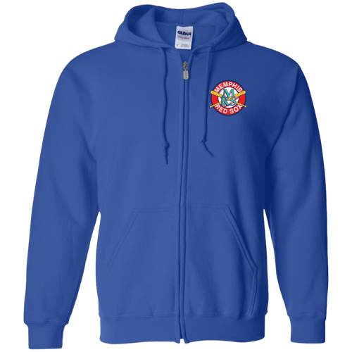 Memphis Red Sox Full Zip Hoodie Negro Leagues Baseball Team color Royal Blue
